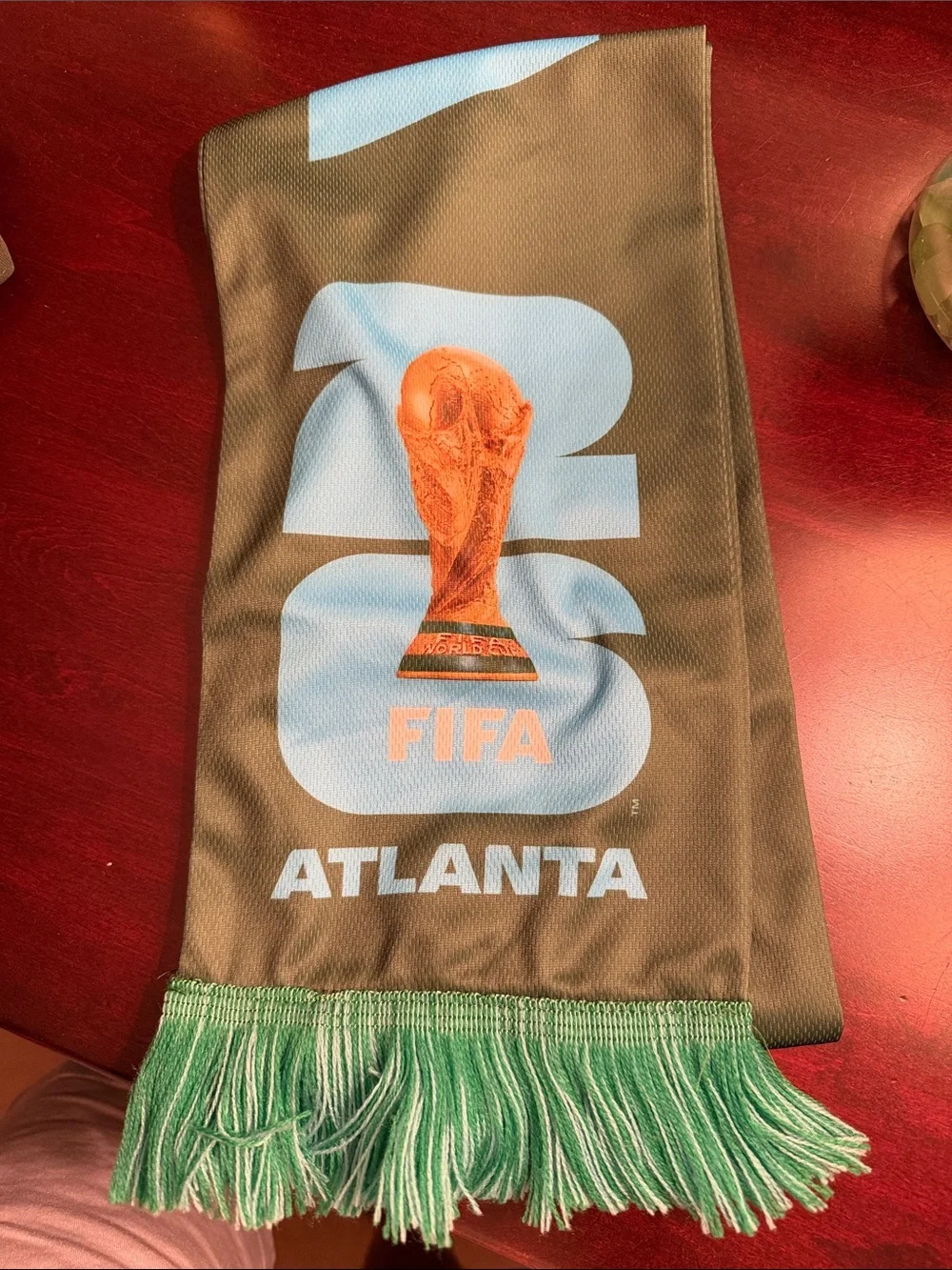 FIFA Atlanta Green and Light Blue Decorative Soccer Scarf